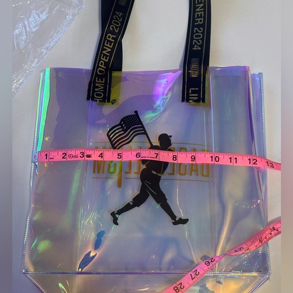 Baseballism Home Opener 2024 Clear Vinyl Tote Bag - Picture 7 of 7